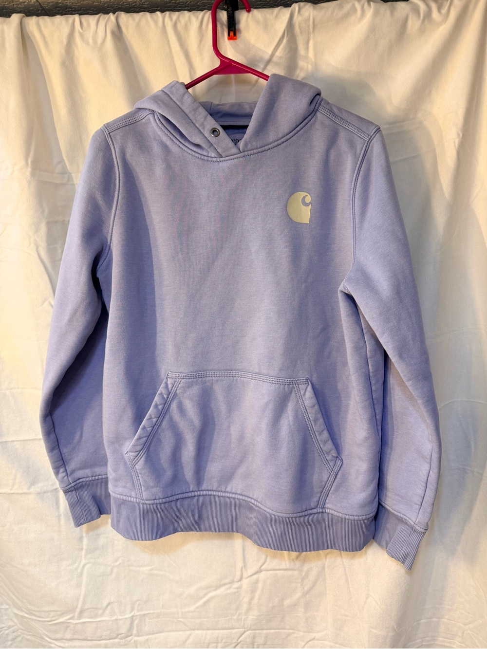 Carhartt Lavender Hooded Sweatshirt collegiate colorful western utility flannel